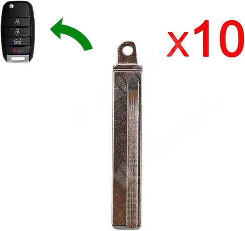 10x Uncut Remote Flip Folding Key Blade Blank for Kia Sorento 2016-2020 HY18R 81996-C5000 81996C5000 C1001-C3500 US in Kuwait