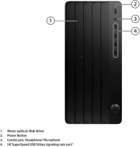 HP Pro Tower 290 G9 Desktop Computer, 16-core Intel Core i9-12900K Processor, 64GB RAM, 4TB SSD, 2-Monitor Ports (HDMI + VGA), WiFi, RJ-45, Wired KB& Mouse, Windows 11 Pro in Kuwait