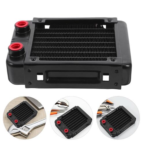 CPU Water Cooling Radiator for Pc, 10mm Aluminum Black in Kuwait