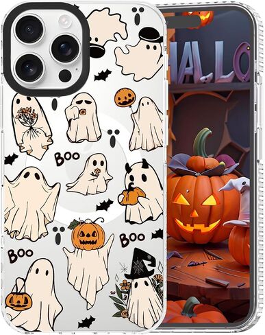 Halloween Ghost Case for iPhone 17 Pro Max,Compatible with Magsafe in Kuwait