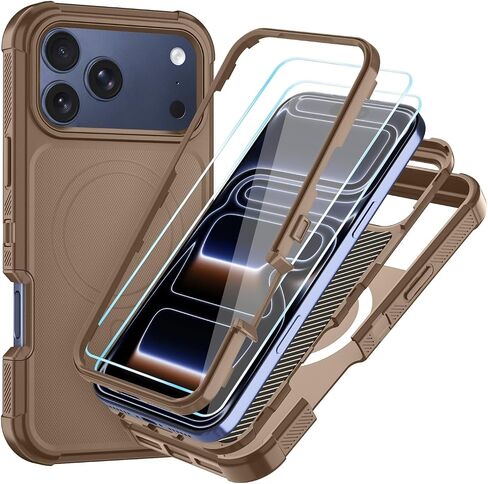 SunStory 3 in 1 Magnetic for iPhone 17 Pro Max Case with Screen Protector in Kuwait