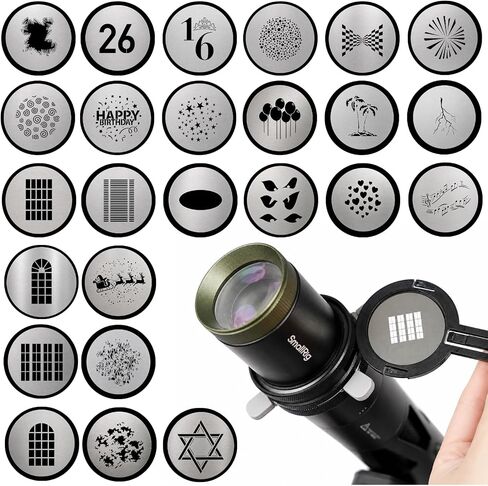 25 Magnetic Metal GOBOs for SmallRig SP Air Spotlight in Kuwait