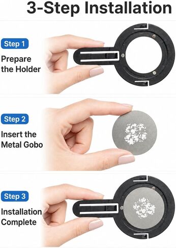 25 Magnetic Metal GOBOs for SmallRig SP Air Spotlight in Kuwait