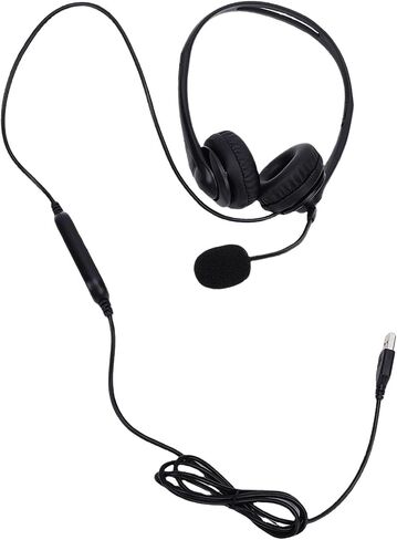 USB Headset, Stereo Wired Headphones with Noise Cancelling in Kuwait