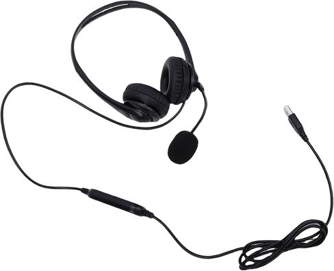 USB Headset, Stereo Wired Headphones with Noise Cancelling in Kuwait