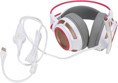 Pissente Over Ear Gaming Headset for PC, USB Wired with 7.1 Surround Sound in Kuwait