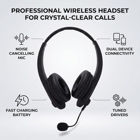 CCYLEZ Trucker Bluetooth Headset with Noise Cancelling Mic and Mute in Kuwait
