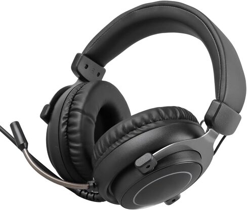 AMONIDA Wired Gaming Headset, Comfortable Ear Cups with Adjustable in Kuwait