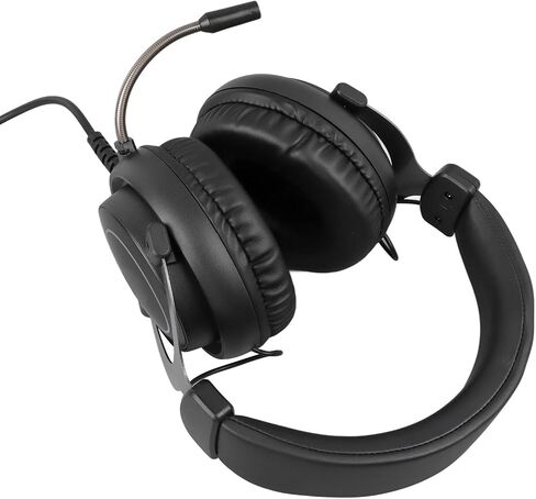 AMONIDA Wired Gaming Headset, Comfortable Ear Cups with Adjustable in Kuwait