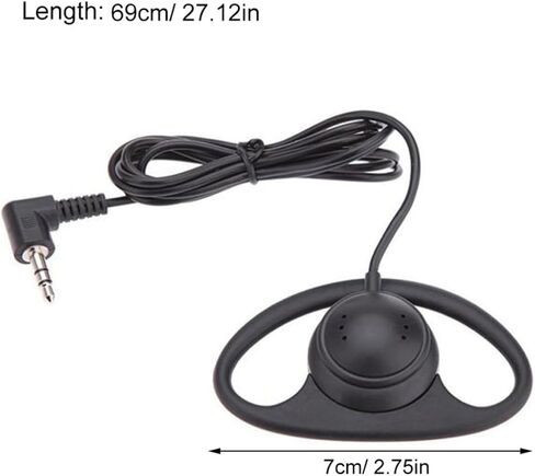 NUOBESTY Mono Headset 3.5mm Jack Plastic for Laptop and CD Players in Kuwait
