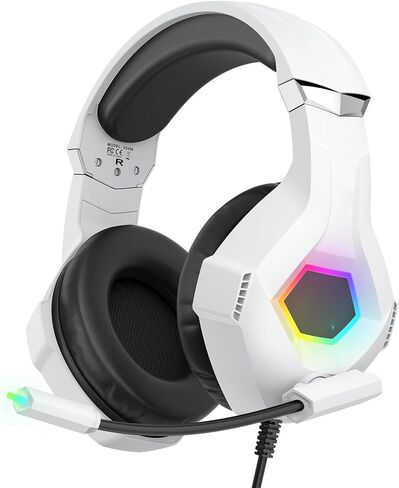 Jiawu Wired Gaming Headset for PC, Laptop (White) in Kuwait