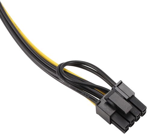 PCIe Power Cable 15Pin SATA to 8Pin PCI-E 6+2 18AWG 18cm Install in Kuwait