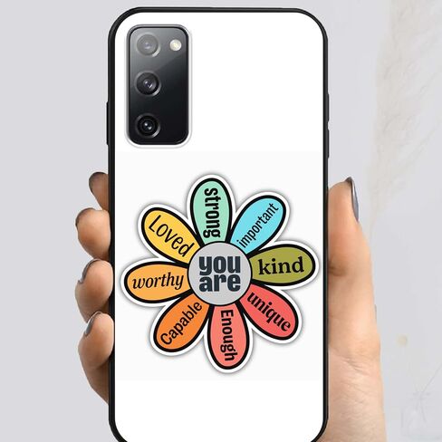 You are Positive Affirmation Flower Sticker, Colorful Vinyl Decal, Inspirational Design, Pack of 2 in Kuwait