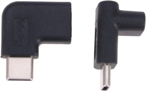 USB C Male to Female Adapter Converter Extender 2pcs Right Angled in Kuwait