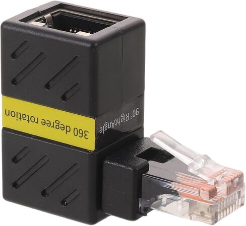 Rotatable Rj45 Right Angle Ethernet Adapter for Gigabit Network in Kuwait
