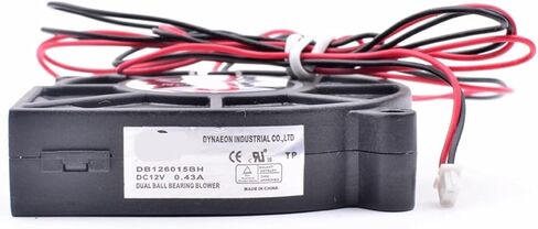 DB126015BH 6cm 60mm Blower 60x60x15mm DC12V 0.43A 2 Wires Double Ball Bearing Small Side Blowing Turbo Cooling Fan in Kuwait