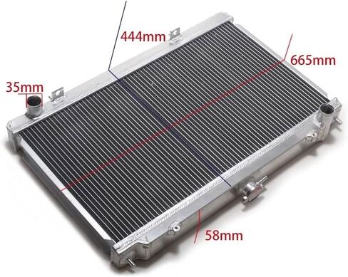 Performance 50mm 2 Row Alloy Radiator S14 S15 SR20DET 240SX 200SX Manual EP-R111 in Kuwait