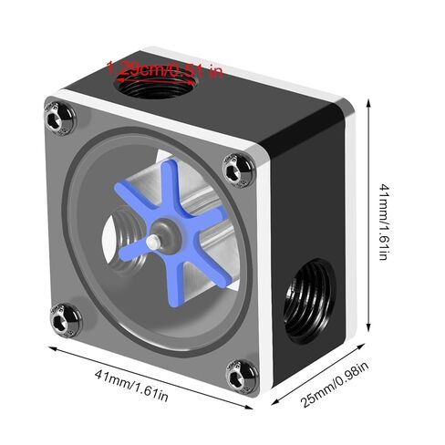 Meter 6 Impeller 3 Way for PC Water Cooling G1/4 Thread in Kuwait