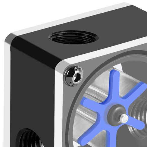 Meter 6 Impeller 3 Way for PC Water Cooling G1/4 Thread in Kuwait