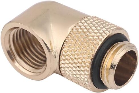 G1/4 Fitting Premium Brass 90° Elbow Connector 360° Rotation for in Kuwait