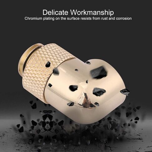 G1/4 Fitting Premium Brass 90° Elbow Connector 360° Rotation for in Kuwait