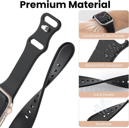 18 Pack Bands Compatible with Apple Watch Band 49mm 46mm 45mm 44mm 42mm(Series 3/2/1) and 35-Slot Watch Band Storage Organizer in Kuwait