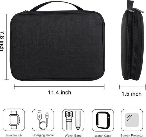 18 Pack Bands Compatible with Apple Watch Band 49mm 46mm 45mm 44mm 42mm(Series 3/2/1) and 35-Slot Watch Band Storage Organizer in Kuwait