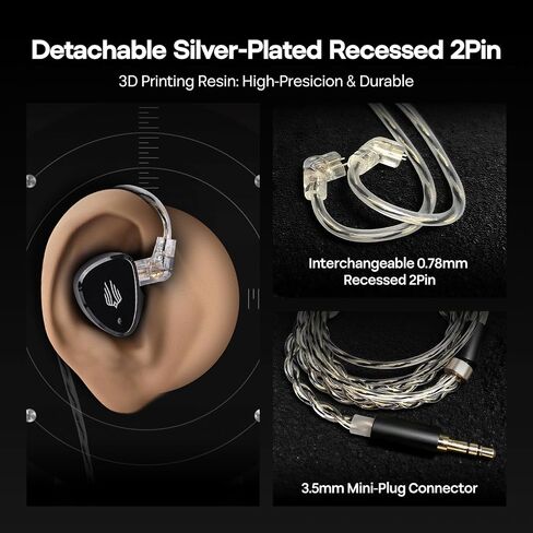 Linsoul SIMGOT EM6L Hybrid IEM with Kiwi Ears x B_Media Terras Cable Bundle in Kuwait