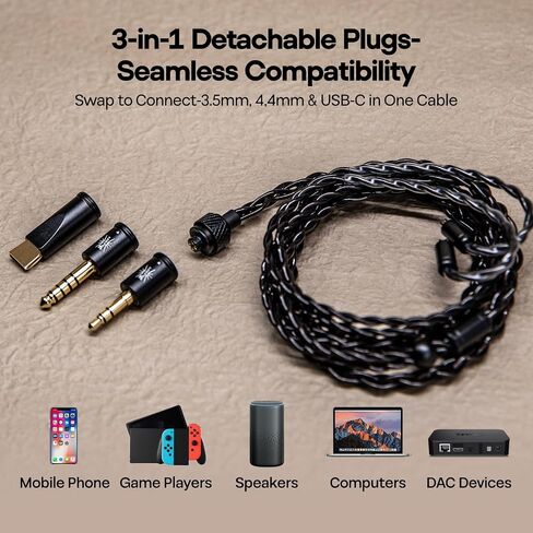 Linsoul SIMGOT EM6L Hybrid IEM with Kiwi Ears x B_Media Terras Cable Bundle in Kuwait