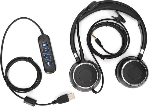 Pissente Binaural Communication Headset, USB and 3.5mm in Kuwait