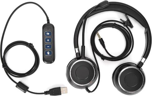 Pissente Binaural Communication Headset, USB and 3.5mm in Kuwait