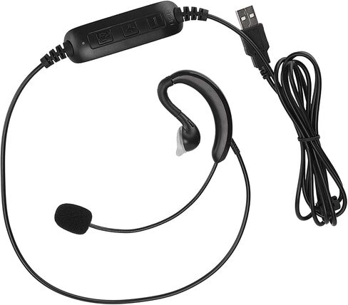Pissente USB Ear Hook Headset for Computer, Noise Isolating in Kuwait