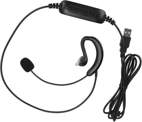 Pissente USB Ear Hook Headset for Computer, Noise Isolating in Kuwait