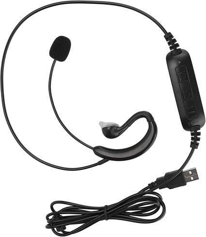 Pissente USB Ear Hook Headset for Computer, Noise Isolating in Kuwait