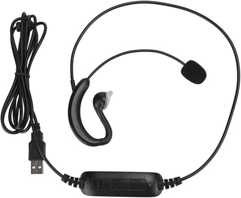 Pissente USB Ear Hook Headset for Computer, Noise Isolating in Kuwait
