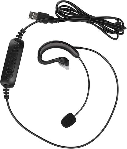 Pissente USB Ear Hook Headset for Computer, Noise Isolating in Kuwait
