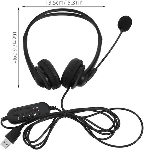 SHINEOFI Noise Reduction Headset Cvc6.0 ABS and Sponge with Microphone in Kuwait
