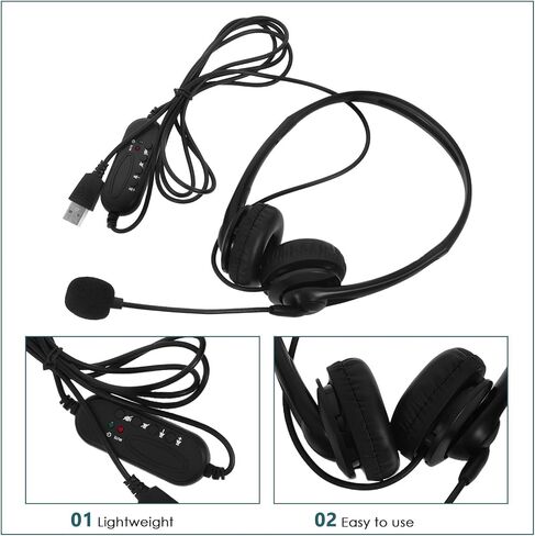 SHINEOFI Noise Reduction Headset Cvc6.0 ABS and Sponge with Microphone in Kuwait