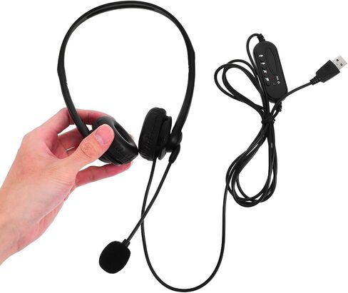 SHINEOFI Noise Reduction Headset Cvc6.0 ABS and Sponge with Microphone in Kuwait