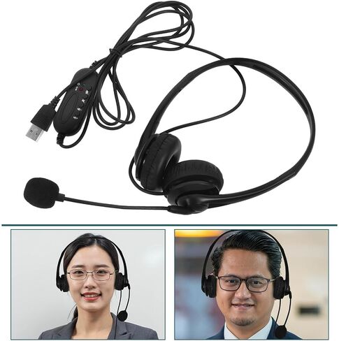 SHINEOFI Noise Reduction Headset Cvc6.0 ABS and Sponge with Microphone in Kuwait