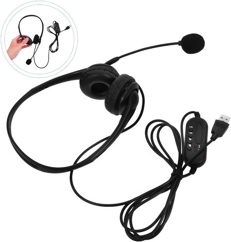 SHINEOFI Noise Reduction Headset Cvc6.0 ABS and Sponge with Microphone in Kuwait