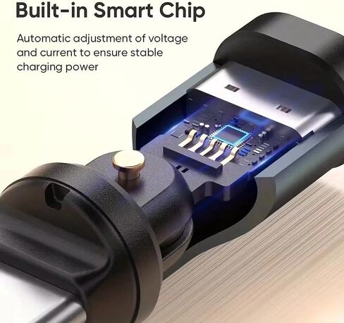 240W Fast Charging 540° Rotating USB C Adapter - Type-C to Type-C, Converter with Chip, for Laptops, Tablets & Phones in Kuwait