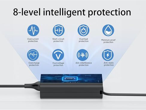 65W USB Type C Laptop Charger fits for Dell Latitude XPS Chromebook Adapter in Kuwait