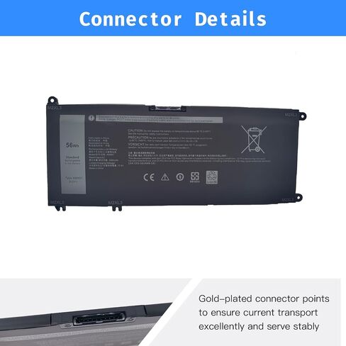 4WN0Y Laptop Battery Replacement for Dell Inspiron 13 7779 7778 7577 7353 Series 4WNOY 04WN0Y G4MX4 JYFV9 M245Y 9P3NW 4WN0Y 4ICP5/57/79 [15.2V 56Wh] in Kuwait