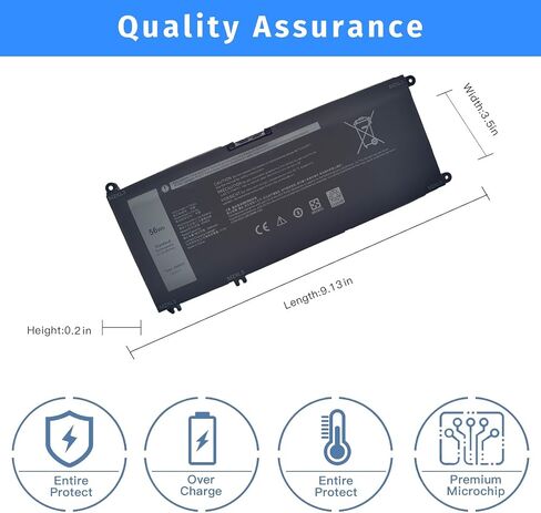 4WN0Y Laptop Battery Replacement for Dell Inspiron 13 7779 7778 7577 7353 Series 4WNOY 04WN0Y G4MX4 JYFV9 M245Y 9P3NW 4WN0Y 4ICP5/57/79 [15.2V 56Wh] in Kuwait