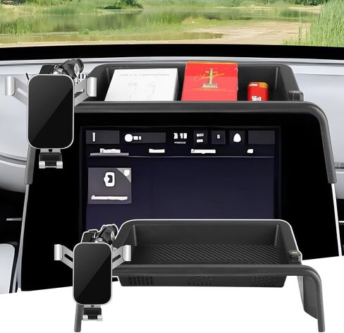 Car Phone Holder Center Console Organizer Tray for Jeep Compass 2022-2026 [10.1 inch Touch Screen] Auto Interior Accessories Best Cell Phones Mount Mobile Cellphone Stand Dashboard Storage Accessory in Kuwait