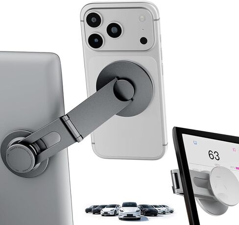 Tesla Phone Mount for Model 3/Y/S/X/Cybertruck, Magnetic MagSafe Car Holder in Kuwait