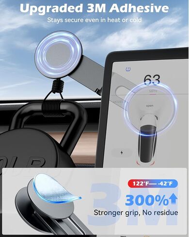 Tesla Phone Mount for Model 3/Y/S/X/Cybertruck, Magnetic MagSafe Car Holder in Kuwait