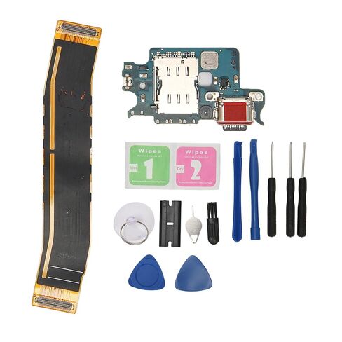 USB Charging Cable for S22 S901B S901N EU, Type C Charging Port Dock Cable Replacement with Repair Kit, Replace Broken Cracked Unusable Original Board in Kuwait