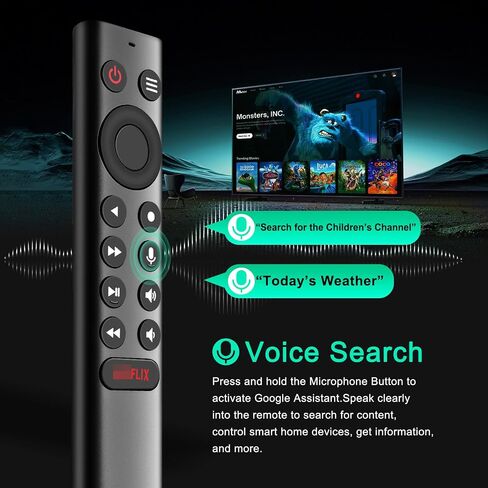 P3700 Replacement Backlit Voice Remote Control Compatible with NVIDIA Shield Android TV & Shield Android TV Pro 4K HDR Streaming Player, Customizable Menu Buttons, Motion-Activated,and IR Function. in Kuwait